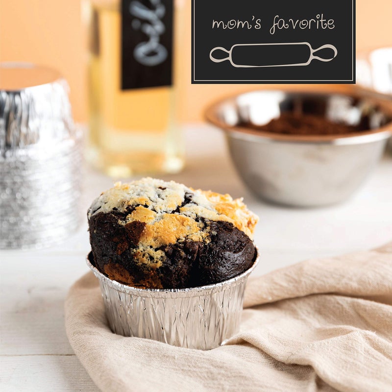 PLASTICPRO 3.5'' Inch Round Ramekins Muffin Cups Tin Foil Cupcake Pans Disposable Aluminum, Freezer & Oven Safe Pack of 100 - Image 4